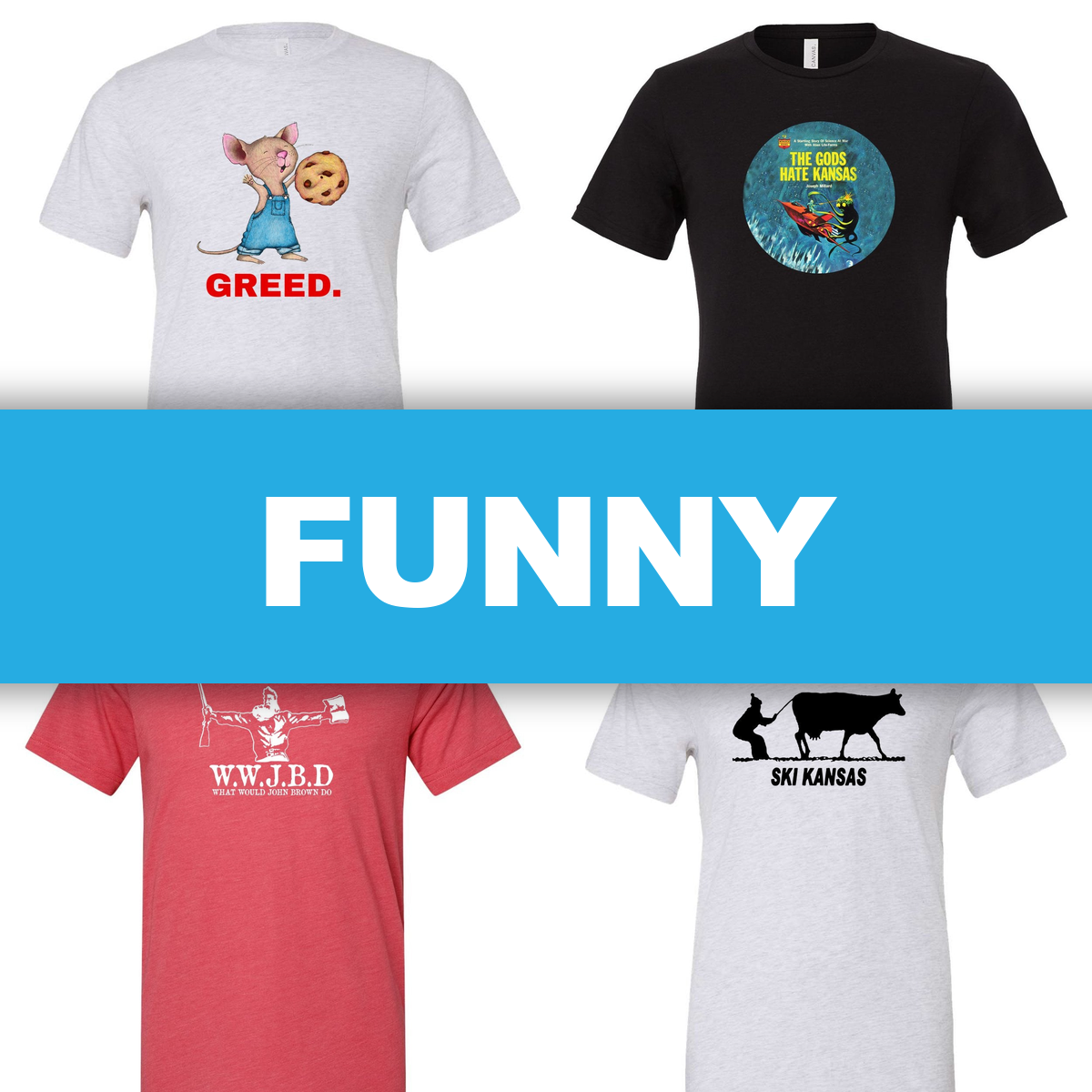 Four funny tees from ACME Lawrence
