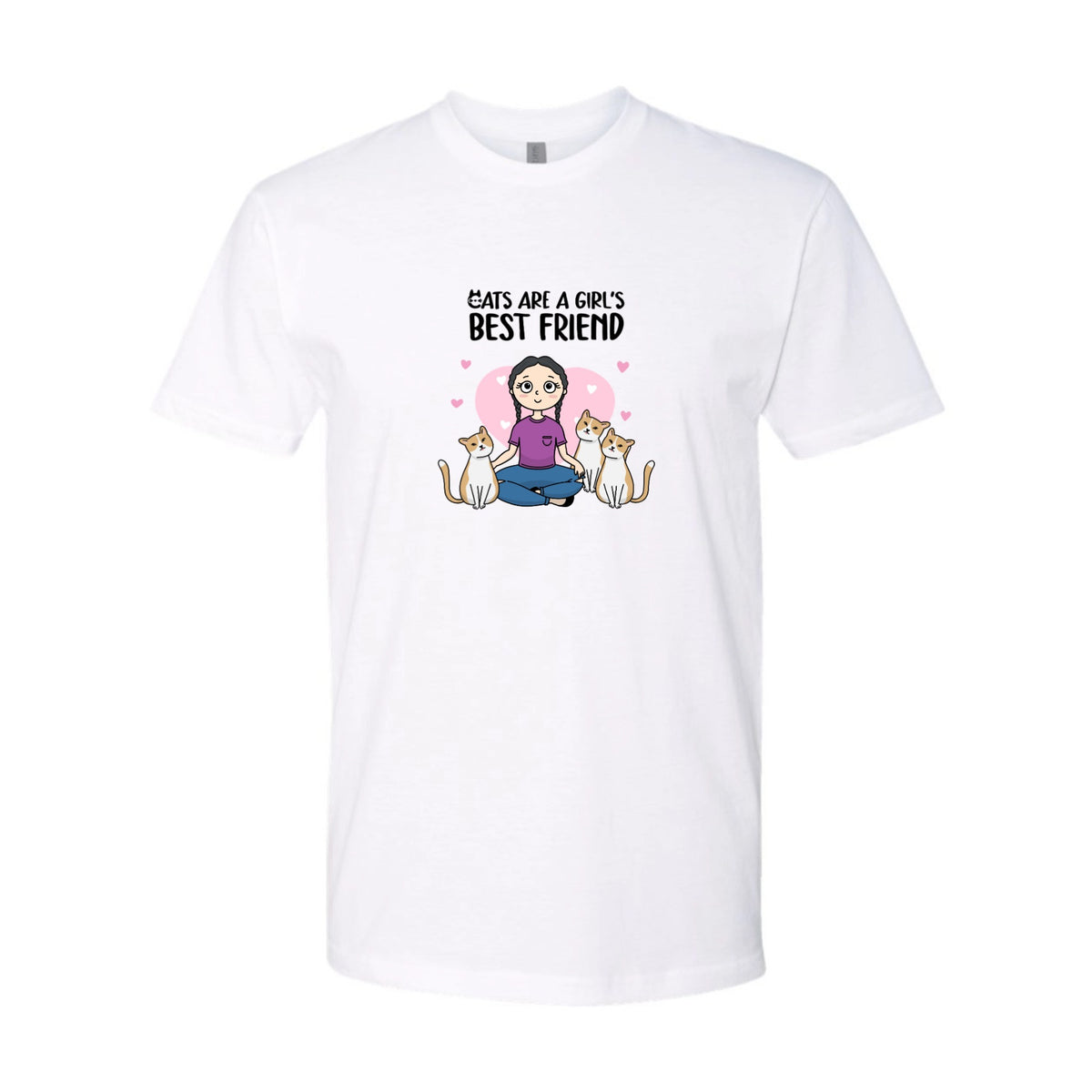 Cats Are a Girl's Best Friend Custom Tee