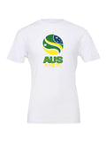 Australia WC26 design on a white Bella+Canvas 3001 tee