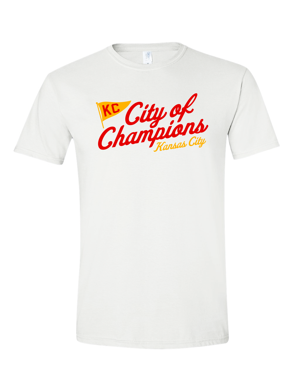 kansas city kc chiefs sports football white tshirt t-shirt 