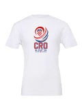Croatia WC26 design on a white Bella+Canvas 3001 tee