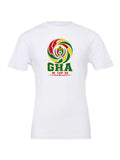 Ghana WC26 design on a white Bella+Canvas 3001 tee