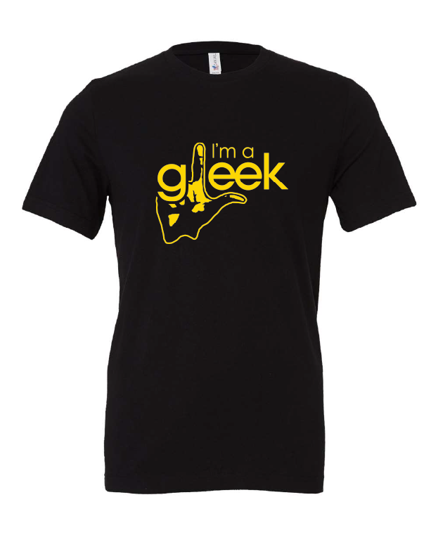 glee singing acapella tv show black tshirt t-shirt 
