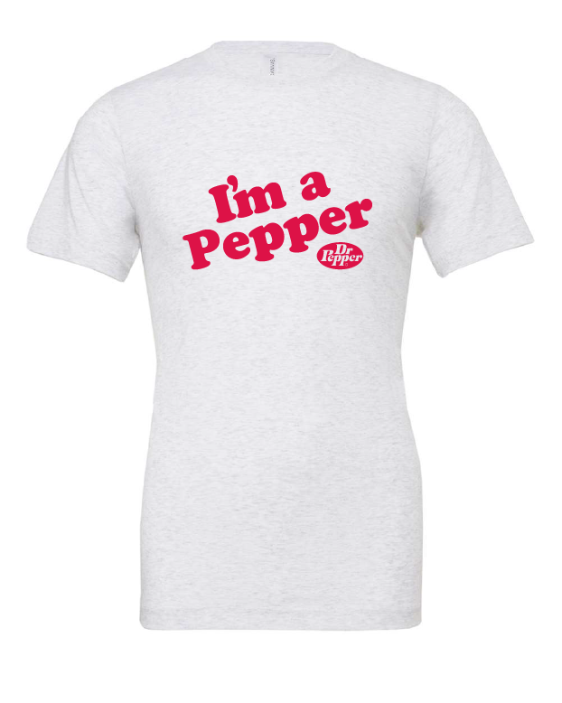 I'm a Pepper design on a white t-shirt