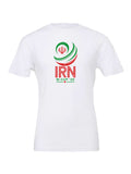 Iran WC26 design on a white Bella+Canvas 3001 tee
