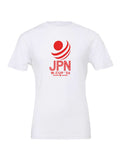 Japan WC26 design on a white Bella+Canvas 3001 tee