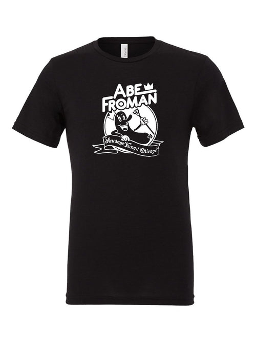 Abe Froman on a black t-shirt