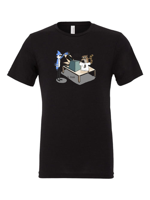 ACME Hot and Fresh on a black t-shirt