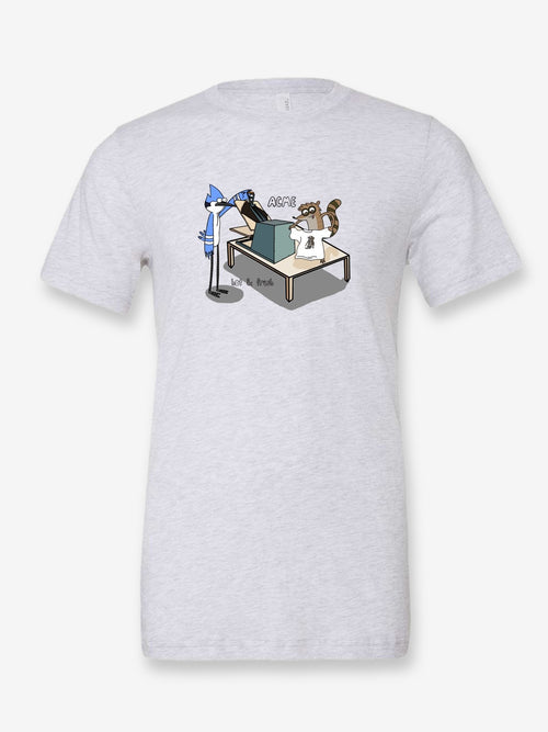 ACME Hot and Fresh on a white t-shirt