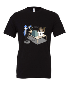 regular show tv show black tshirt t-shirt 