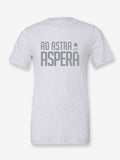 Ad Astra Per Aspera on a white t-shirt