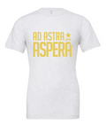 Ad Astra Per Aspera design on a white t-shirt