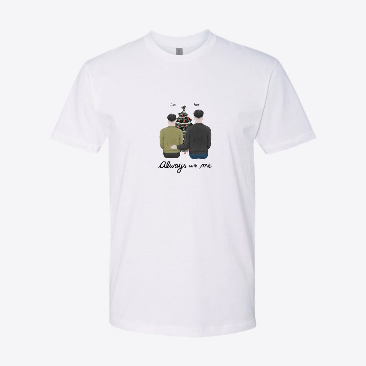 Always With Me Christmas Memorial Custom Tee