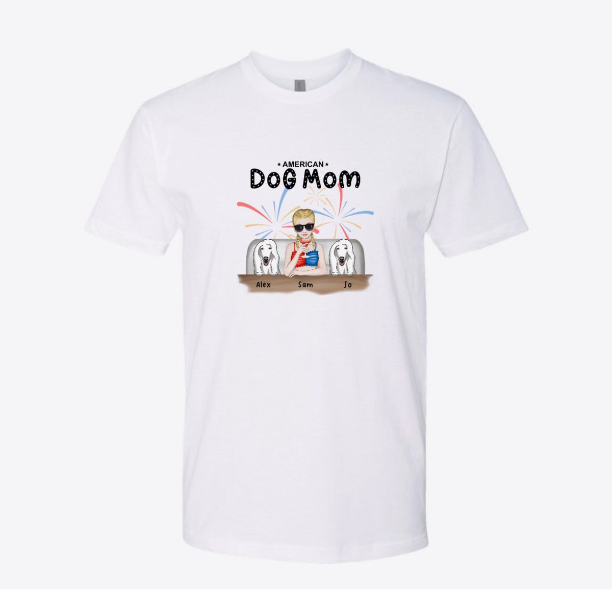 American Dog Mom Custom Tee