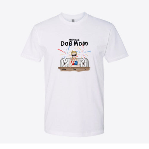 American Dog Mom Custom Tee