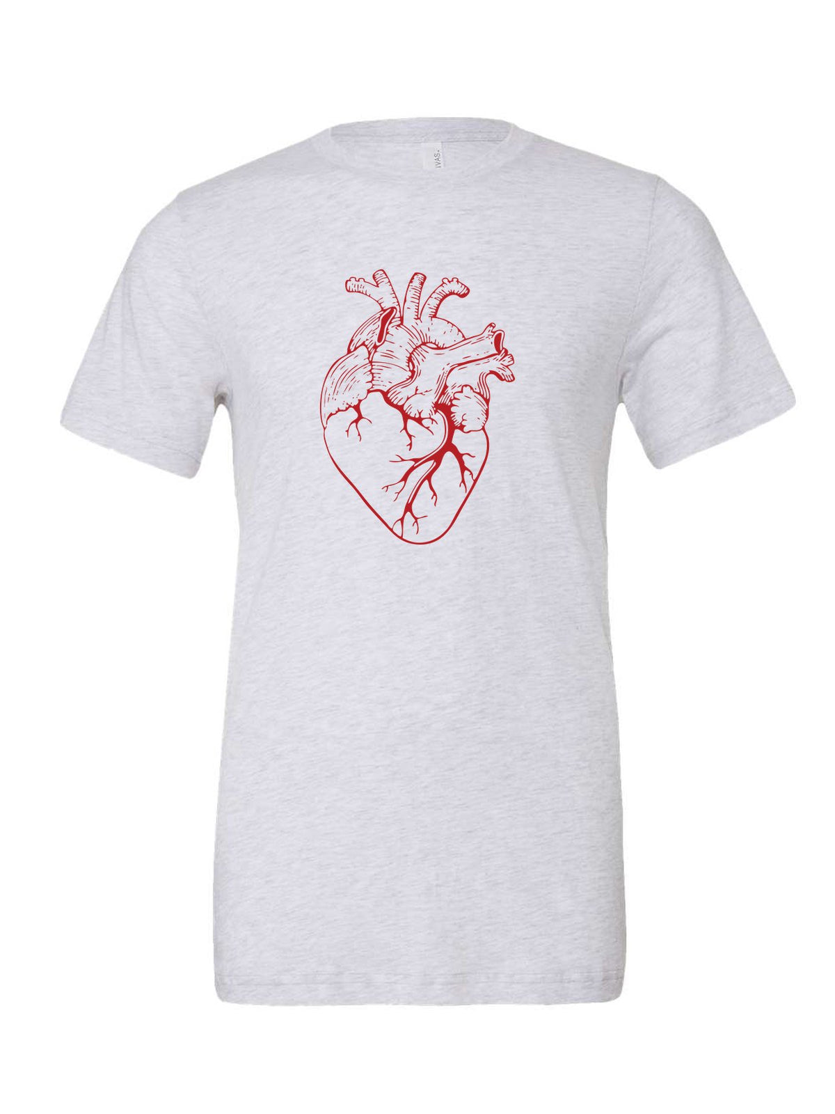 Anatomical Heart on a white t-shirt