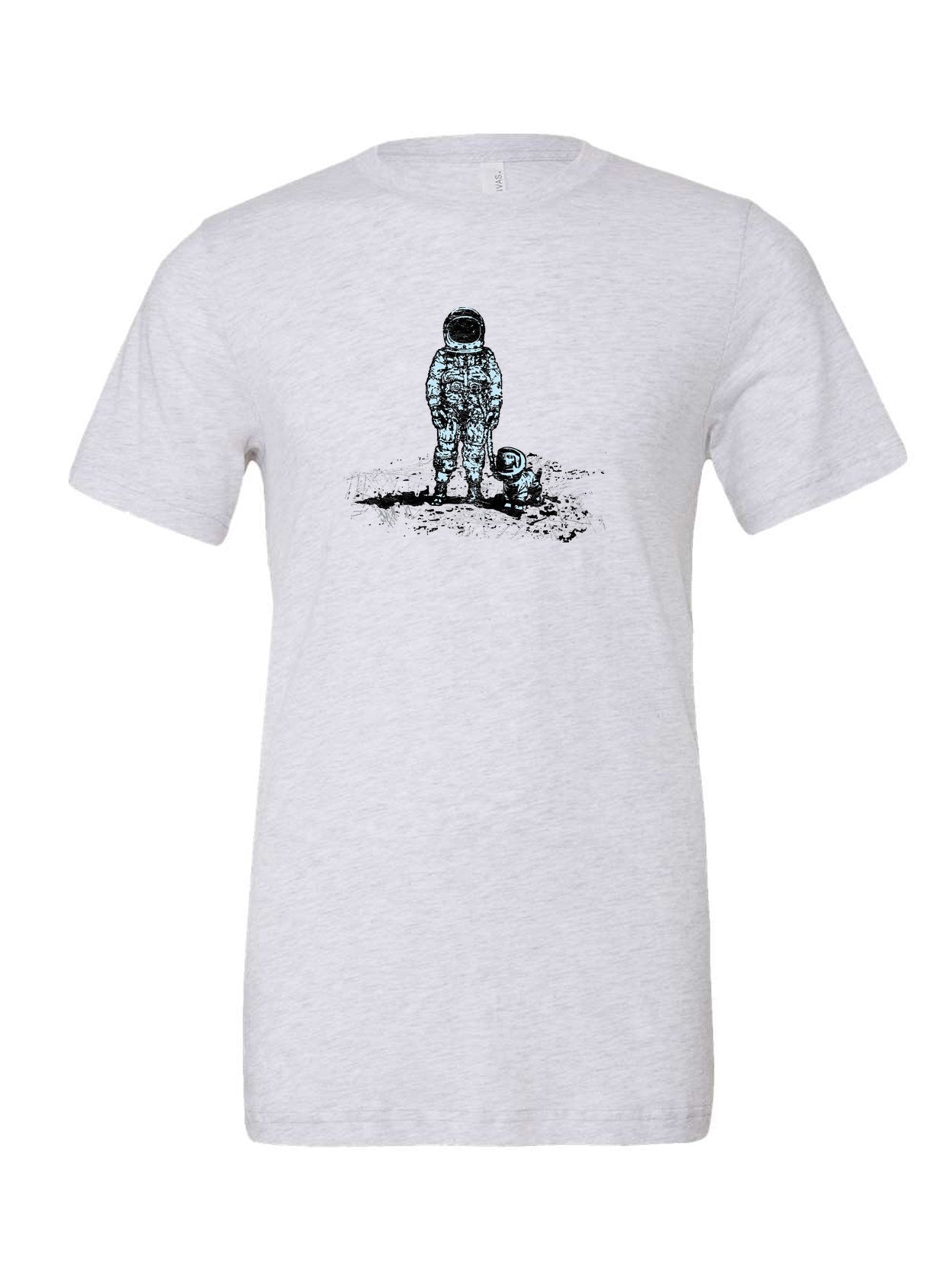 Astronaut Dog on a white t-shirt