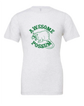 Awesome Possum design on a white t-shirt