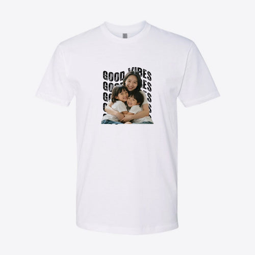 Background Words Photo Custom Tee