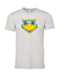 Beak 'Em on a cement gray t-shirt