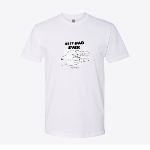 Best Dad Ever Fist Bump Custom Tee