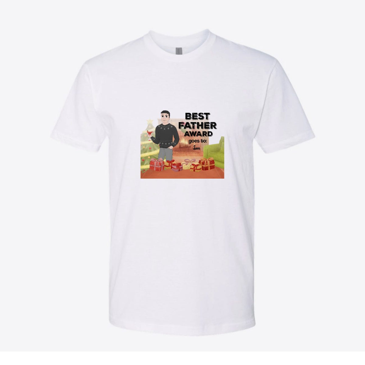 Best Father Award Autumn Custom Tee