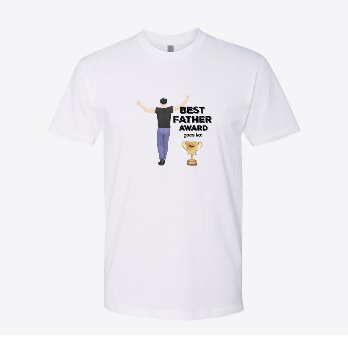Best Father Award Custom Tee