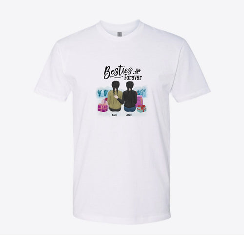Besties Forever Christmas Custom Tee