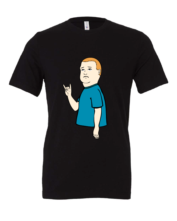 king of the hill bobby hill tv show black tshirt t-shirt 