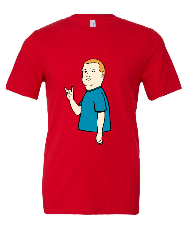 king of the hill bobby hill tv show red tshirt t-shirt 