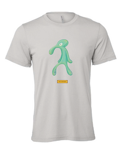 squidward sponge bob tv show painting gray tshirt t-shirt 