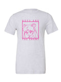Boys Are the Enemy on a white t-shirt