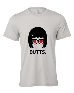 bobs burgers tina belcher butts tv show gray tshirt t-shirt 