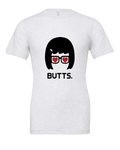 bobs burgers tina belcher butts tv show white tshirt t-shirt 