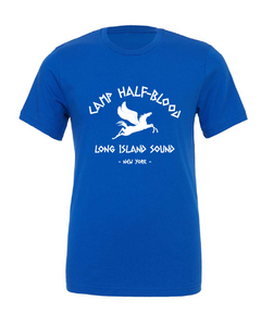 percy jackson tv show movie book long island new york blue tshirt t-shirt 
