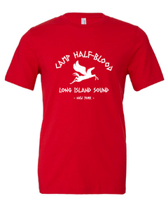 percy jackson tv show movie book long island new york red tshirt t-shirt 