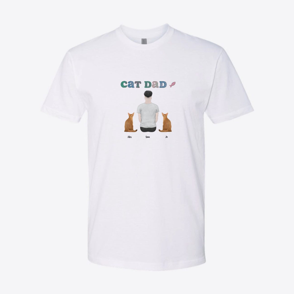 Cat Dad Custom Tee