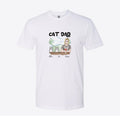 Cat Dad Watercolor Custom Tee