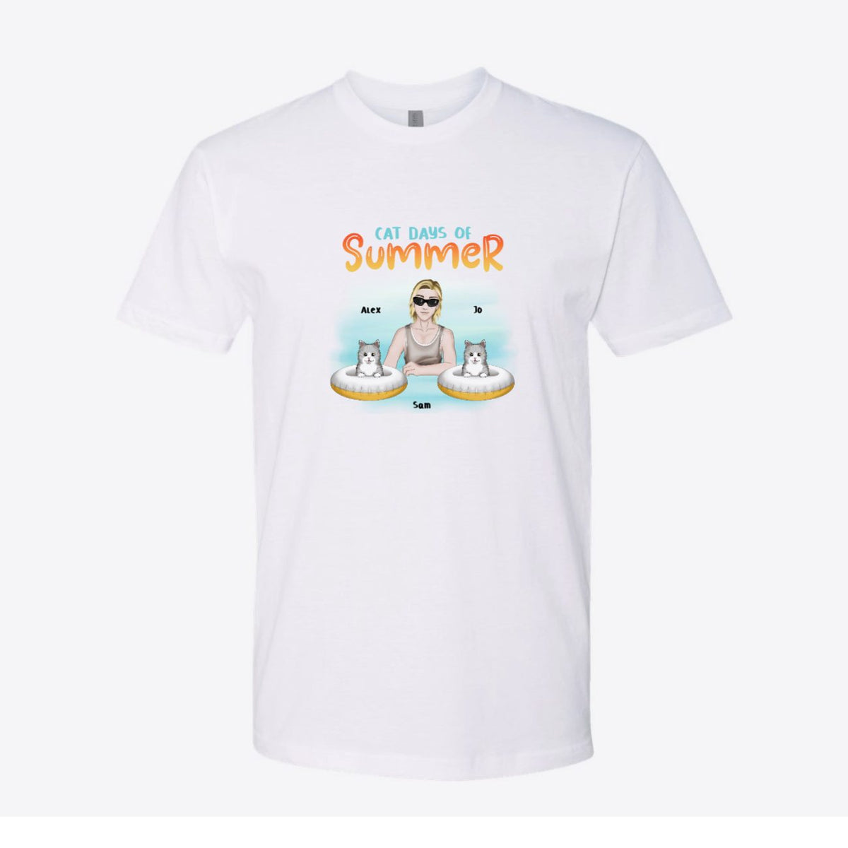 Cat Days of Summer Dad Custom Tee
