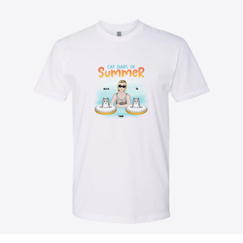 Cat Days of Summer Dad Custom Tee