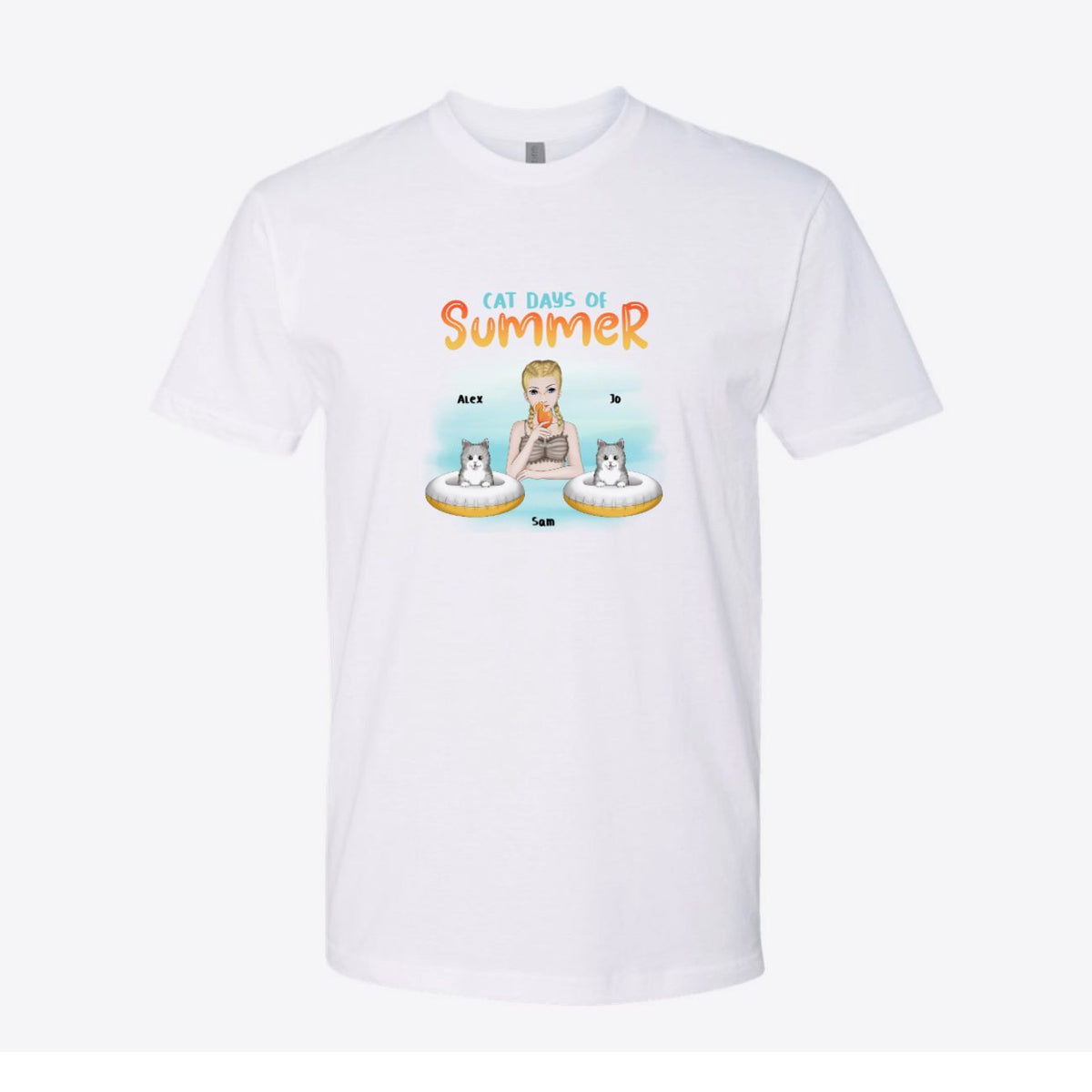 Cat Days of Summer Mom Custom Tee