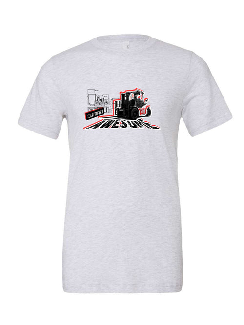 Certified Awesome on a white t-shirt