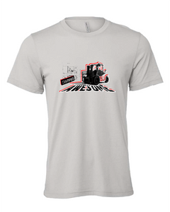 forklift awesome funny gray tshirt t-shirt