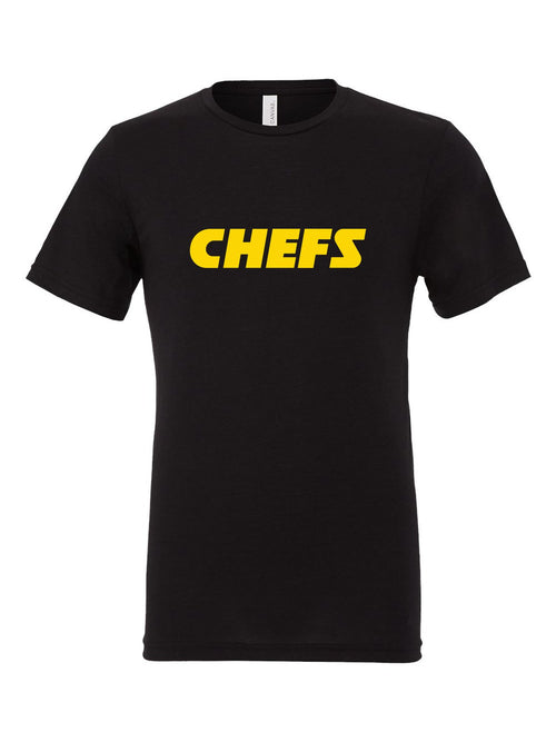 Chefs on a black t-shirt