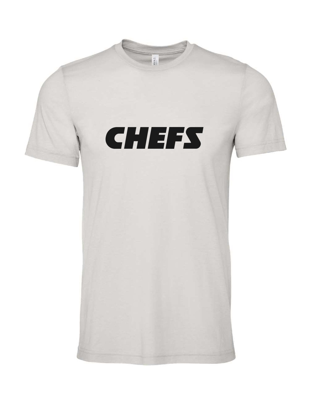 Chefs on a cement gray t-shirt