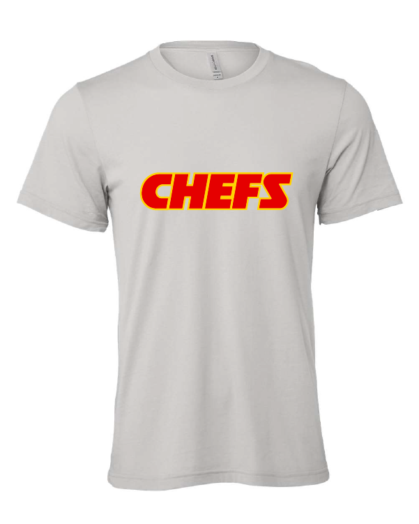 Chefs design on a gray t-shirt