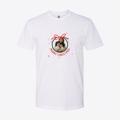 Christmas Bow Photo Custom Tee