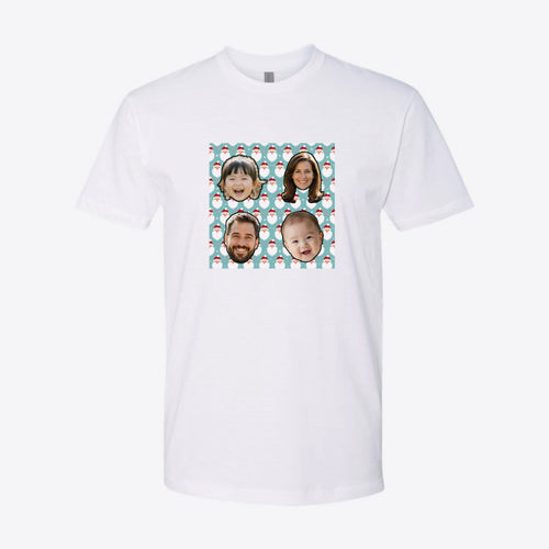 Christmas Face Cutout Custom Tee