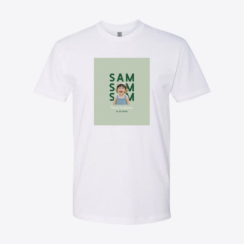 Christmas Name Photo Custom Tee