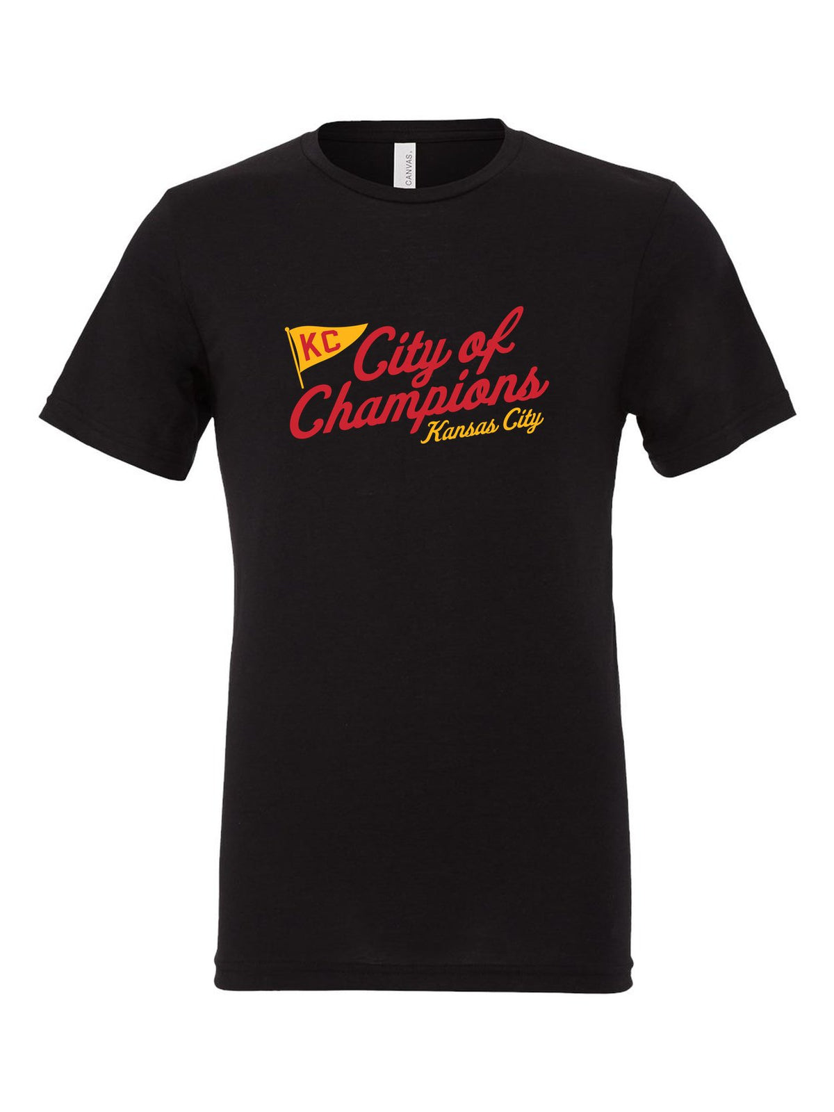 City of Champions on a black t-shirt